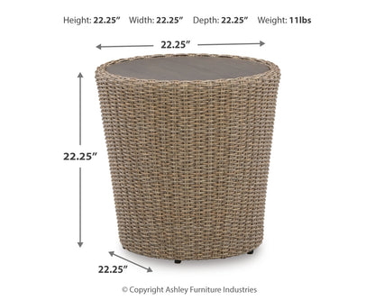 Danson 2 Swivel Lounge Chairs and End Table - P505P1