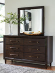 Dantenton Merlot Dresser and Mirror - B611B1