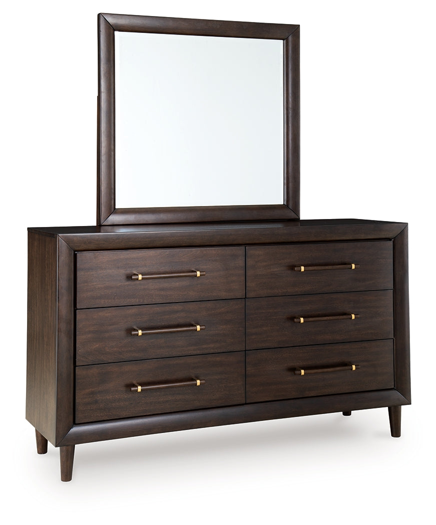 Dantenton Merlot Dresser and Mirror - B611B1