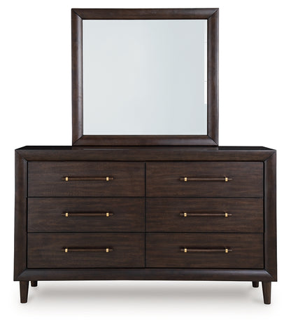 Dantenton Merlot Dresser and Mirror - B611B1