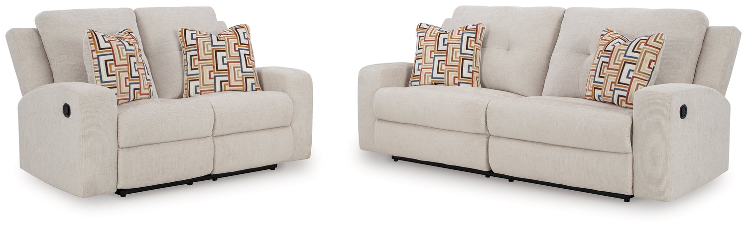 Danum Sofa and Loveseat in Stone - PKG020916