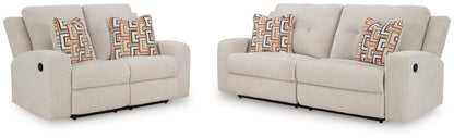 Danum Sofa and Loveseat in Stone - PKG020916