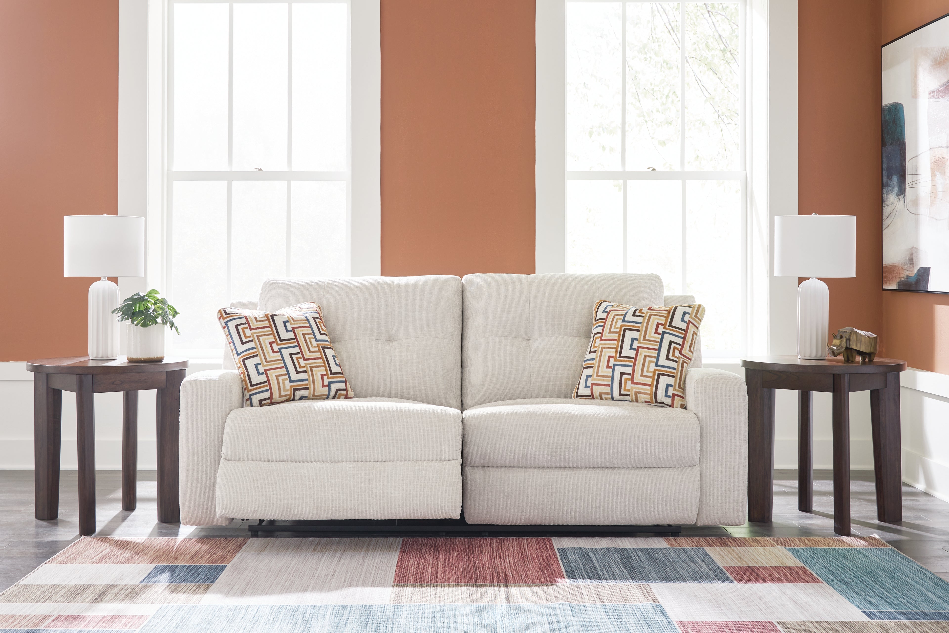 Danum Stone Reclining Sofa - 3880581