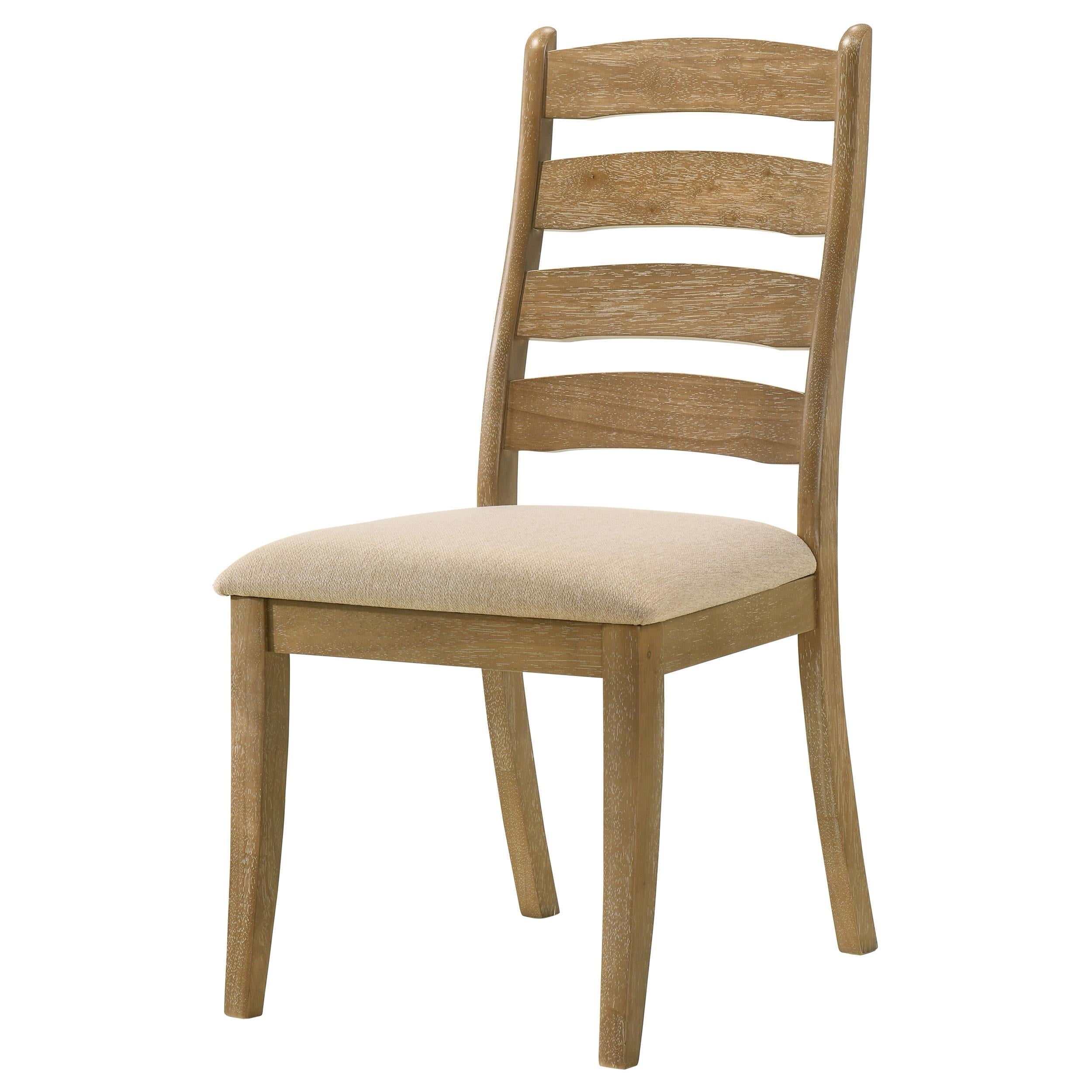 Danvers Ladder Back Dining Side Chair Brown Oak (Set of 2) - 109152