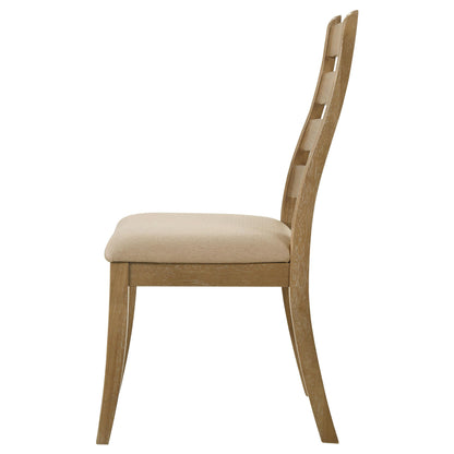 Danvers Ladder Back Dining Side Chair Brown Oak (Set of 2) - 109152
