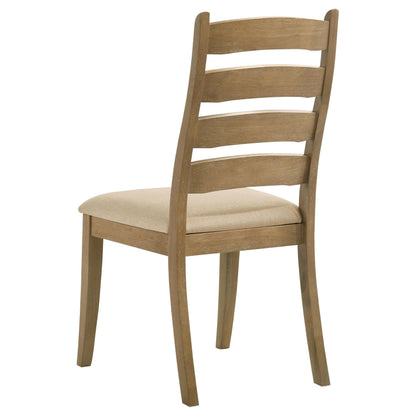 Danvers Ladder Back Dining Side Chair Brown Oak (Set of 2) - 109152