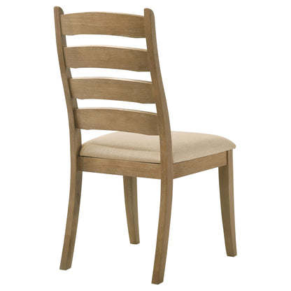 Danvers Ladder Back Dining Side Chair Brown Oak (Set of 2) - 109152