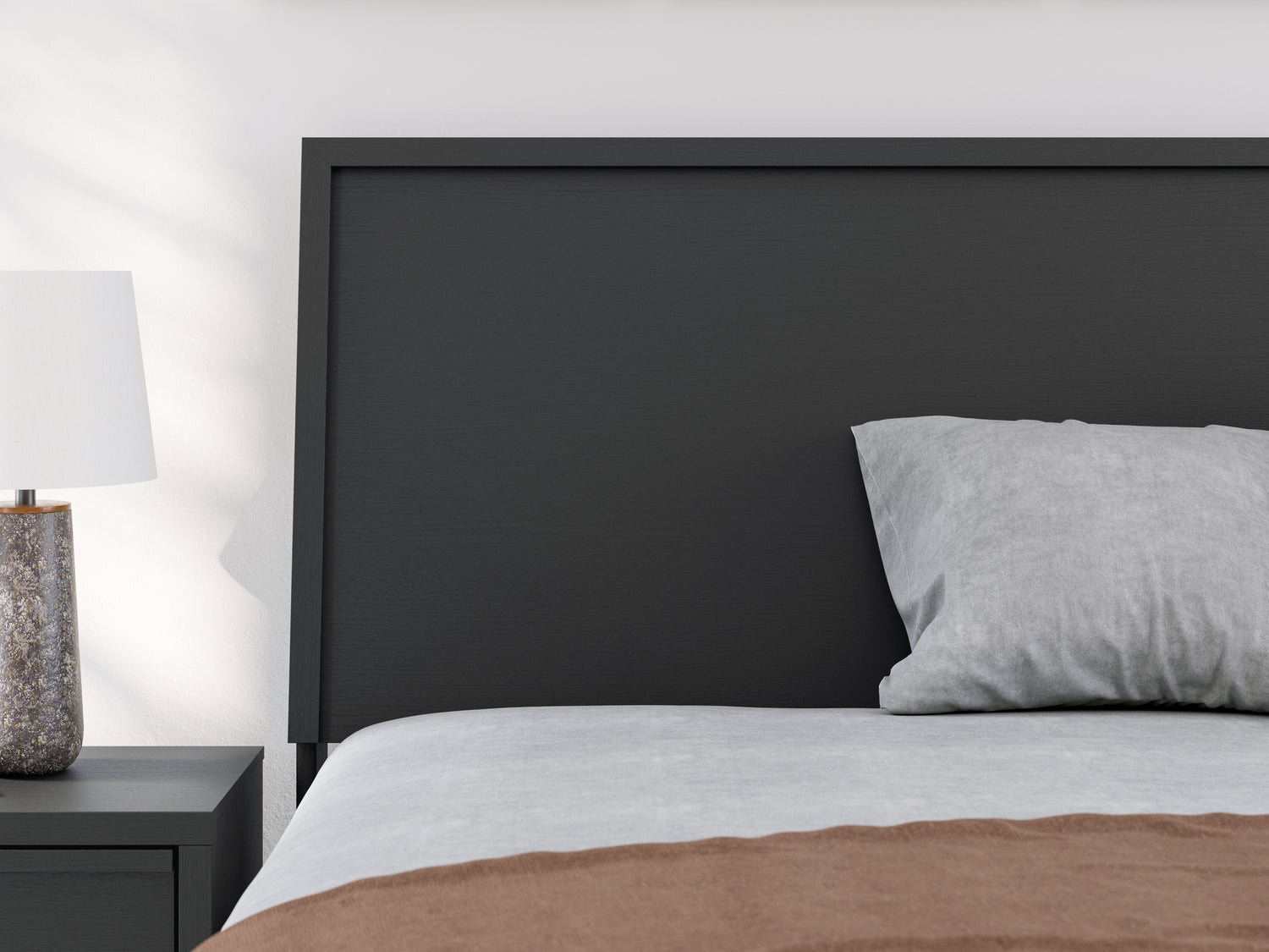 Danziar Black Full Slat Headboard - B1013-87