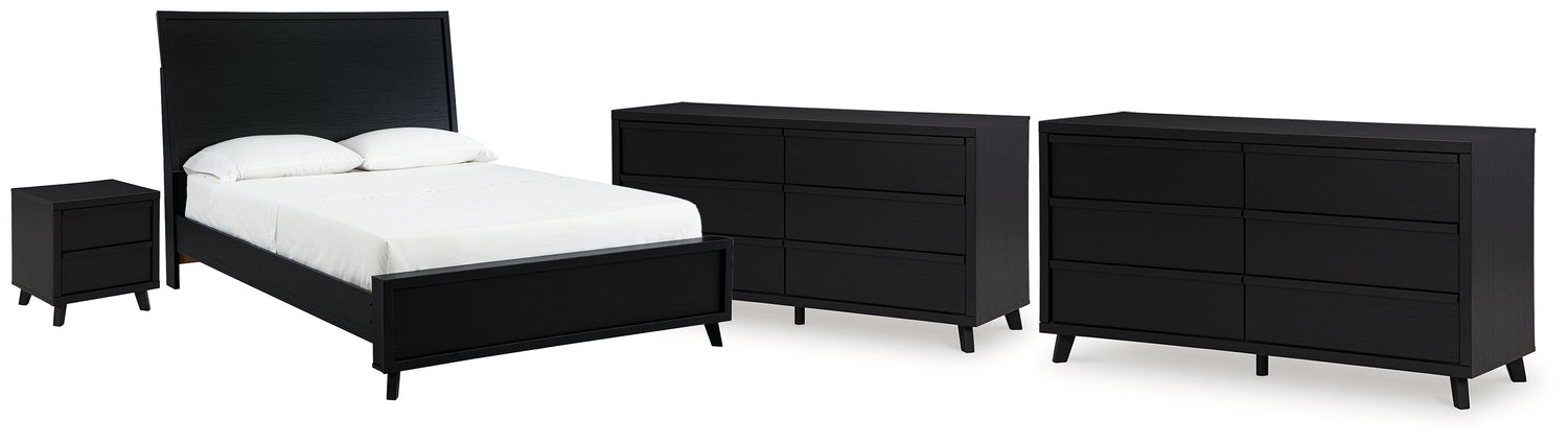 Danziar Queen Panel Bed, 2 Dressers and Nightstand - B1013B31