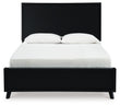 Danziar Queen Panel Platform Bed and 2 Nightstands - B1013B33