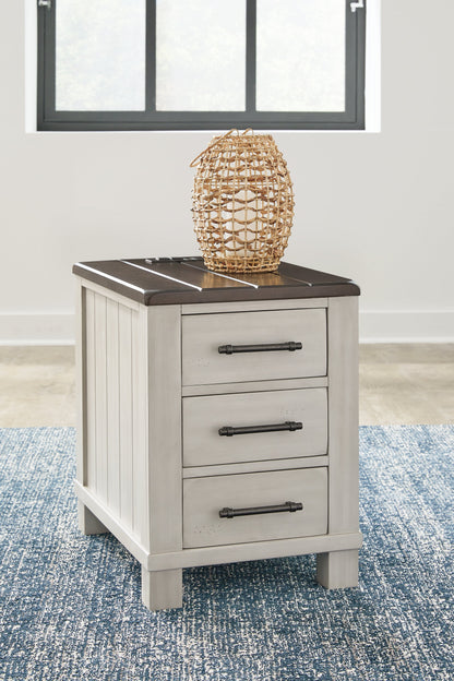 Darborn Coffee Table with 1 End Table in Gray/Brown - PKG015860