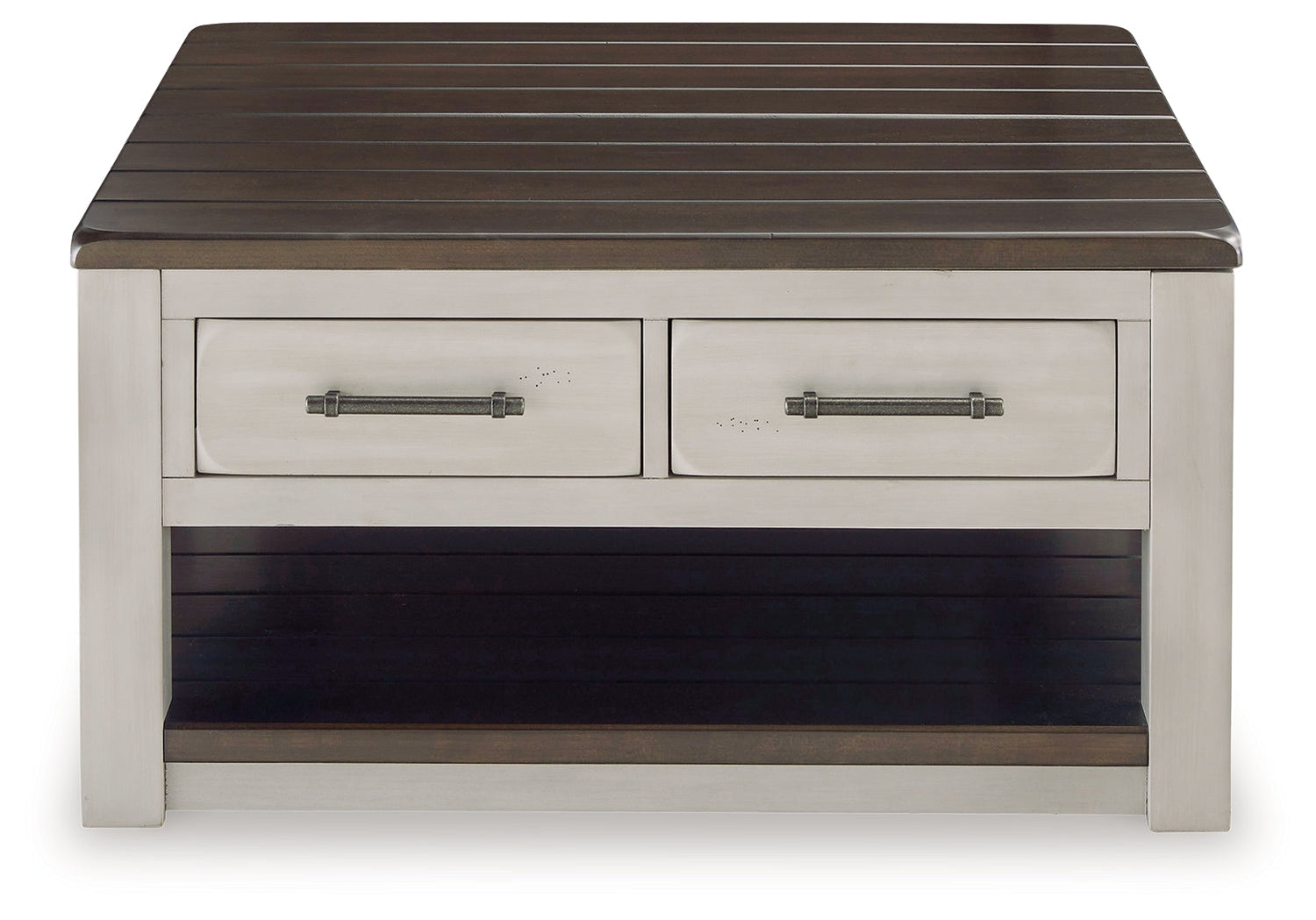 Darborn Coffee Table with 1 End Table in Gray/Brown - PKG015860