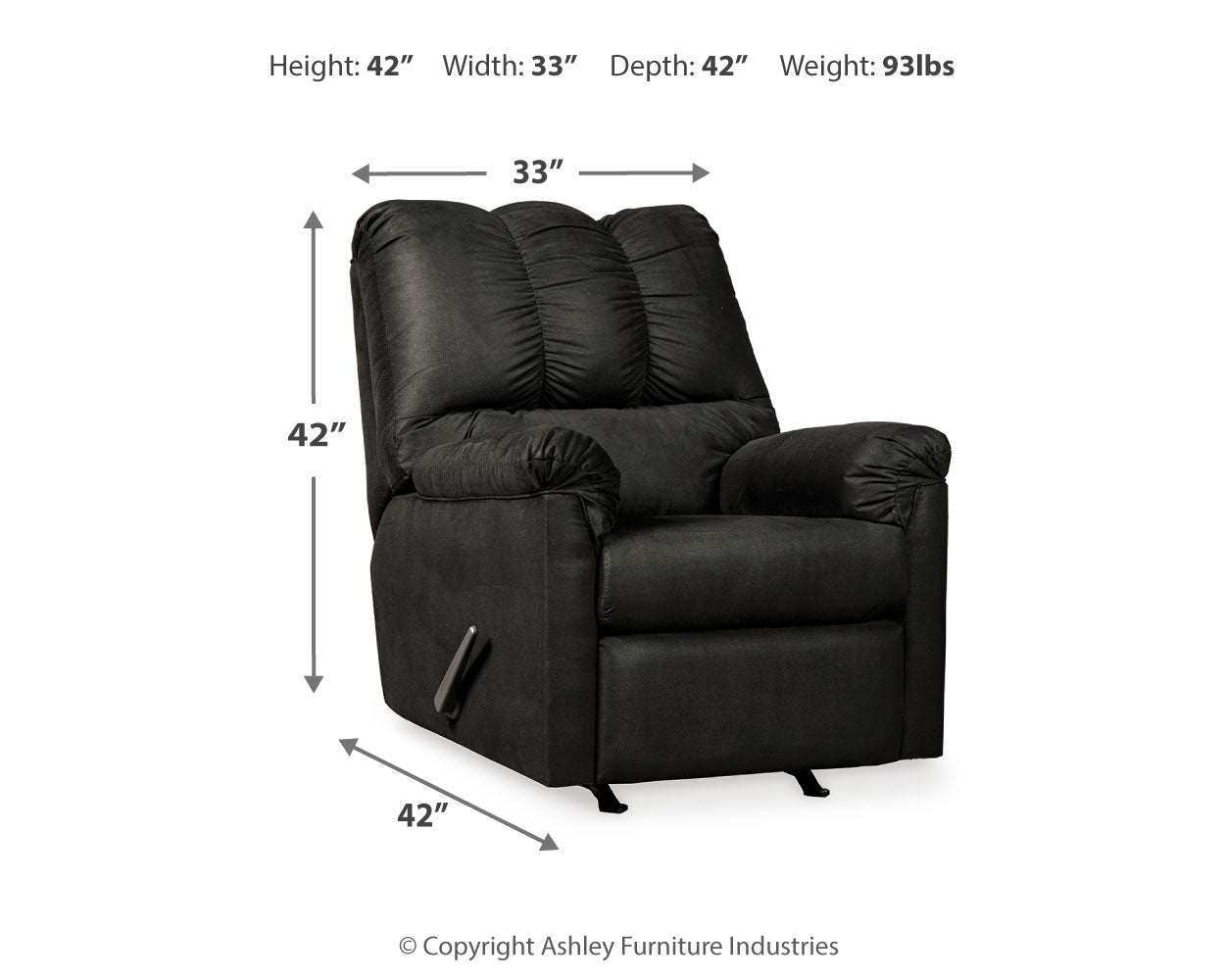 Darcy Black Loveseat and 2 Recliners - 75008U13