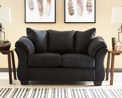 Darcy Black Loveseat and 2 Recliners - 75008U13