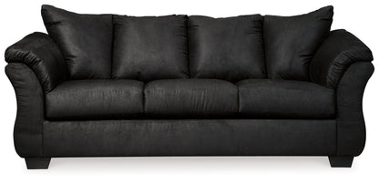 Darcy Sofa, Loveseat and Recliner in Black - PKG001684
