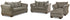 Darcy Sofa, Loveseat, Chair and Ottoman in Cobblestone - PKG001666