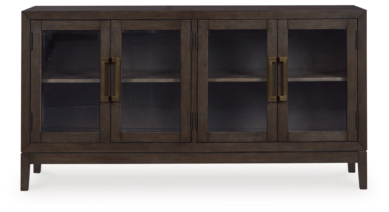 Dark Brown Burkhaus Counter Height Dining Table and 4 Barstools with Storage - PKG019511