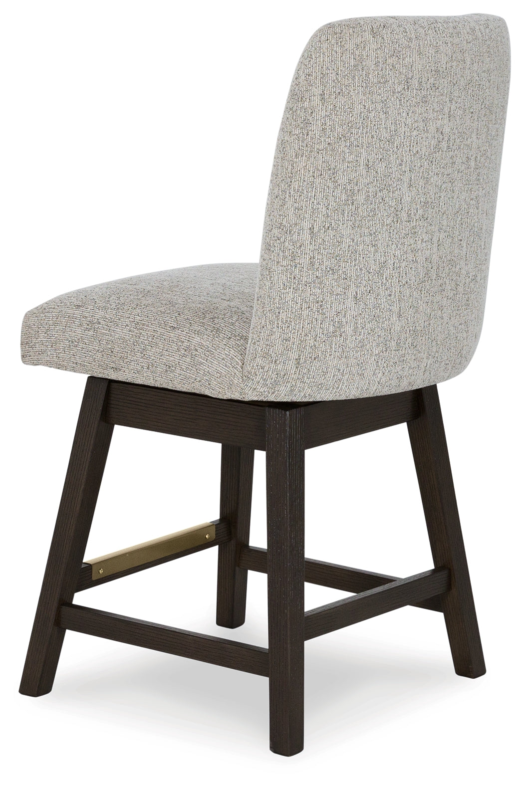 Dark Brown Burkhaus Counter Height Dining Table and 4 Barstools with Storage - PKG019511
