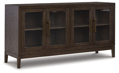 Dark Brown Burkhaus Counter Height Dining Table and 4 Barstools with Storage - PKG019511