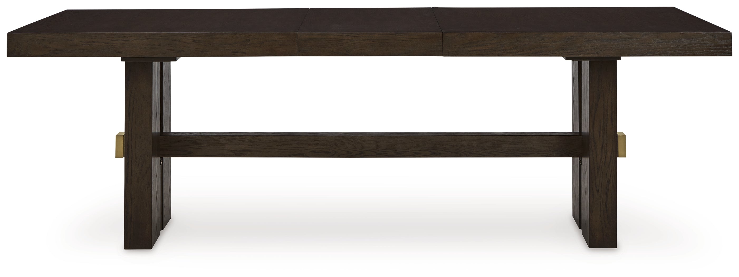 Dark Brown Burkhaus Dining Table and 8 Chairs with Storage - PKG013373