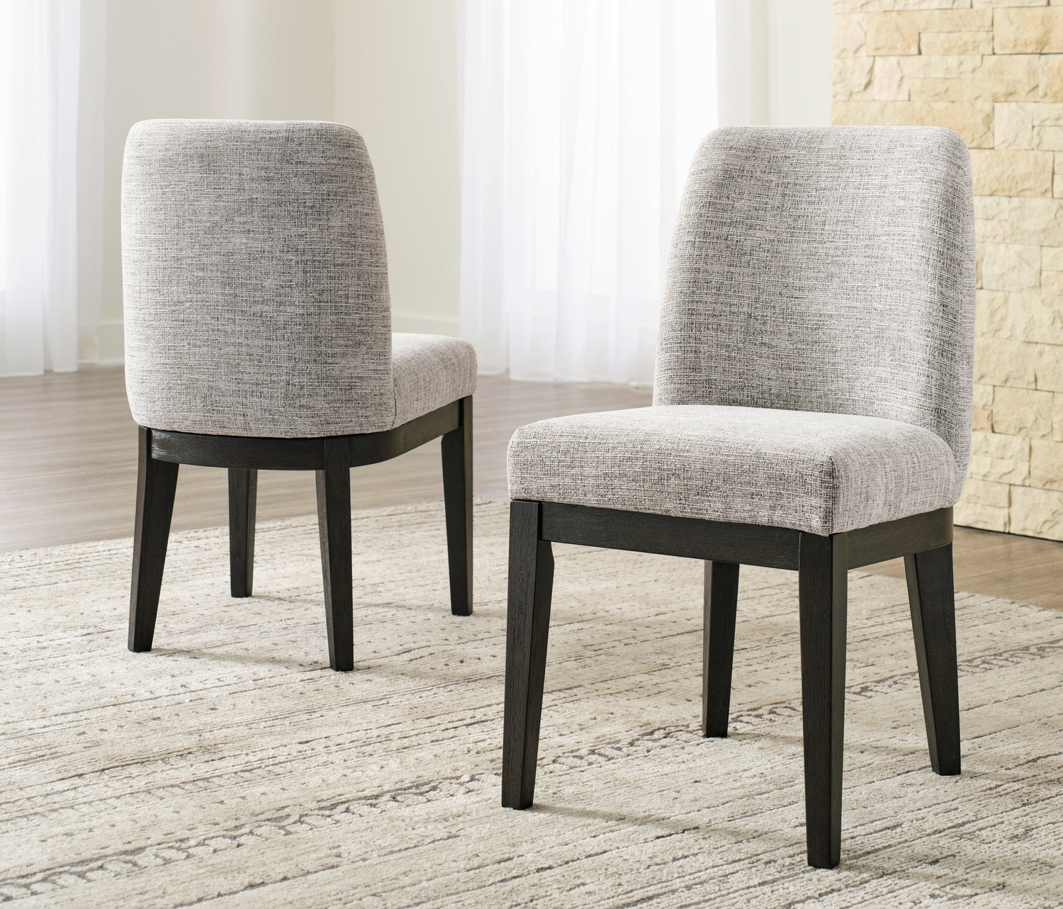 Dark Brown Burkhaus Dining Table and 8 Chairs with Storage - PKG013373
