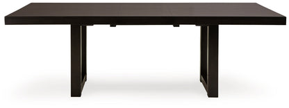 Dark Grayish Brown Neymorton Dining Table and 10 Chairs - PKG019475