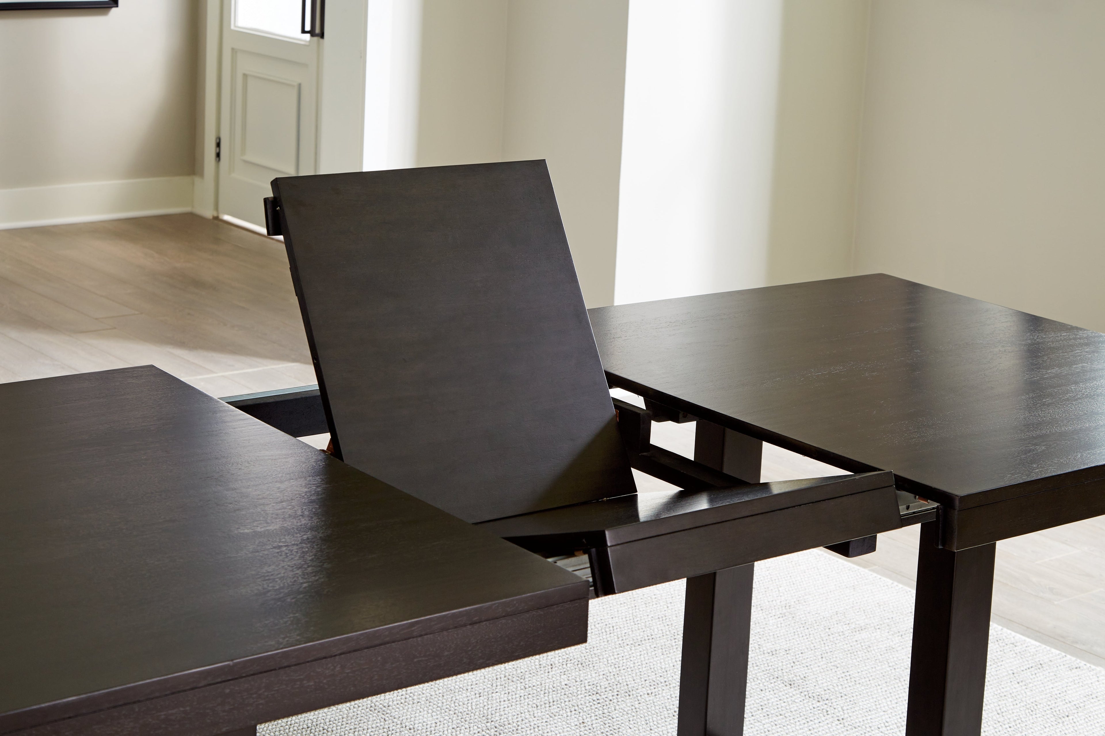 Dark Grayish Brown Neymorton Dining Table and 6 Chairs - PKG019473