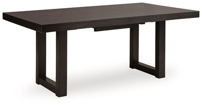 Dark Grayish Brown Neymorton Dining Table and 8 Chairs - PKG019474