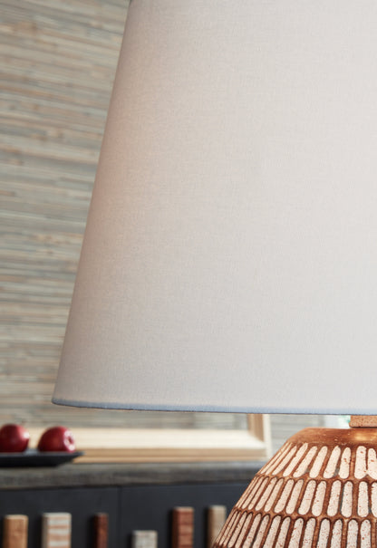 Darrich Beige/White Table Lamp - L235804