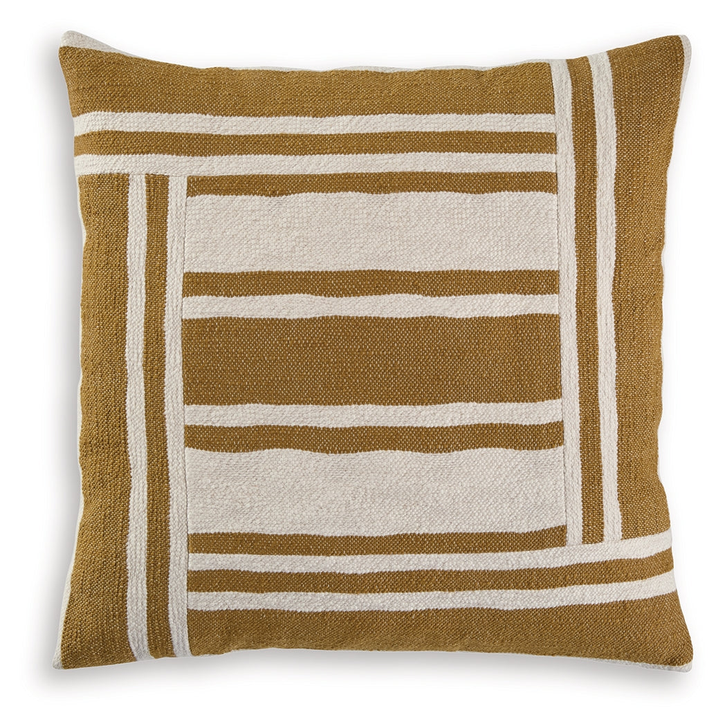 Darrman Ochre/Ivory Pillow (Set of 4) - A1001116