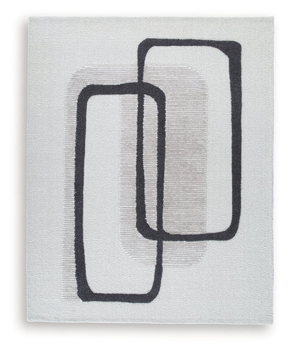 Davismour Ivory/Taupe/Charcoal Large Rug - R407561
