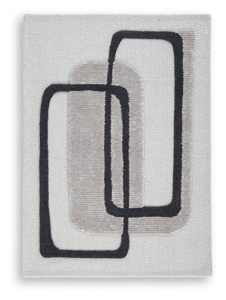 Davismour Ivory/Taupe/Charcoal Medium Rug - R407562