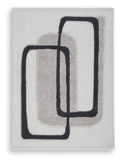 Davismour Ivory/Taupe/Charcoal Medium Rug - R407562