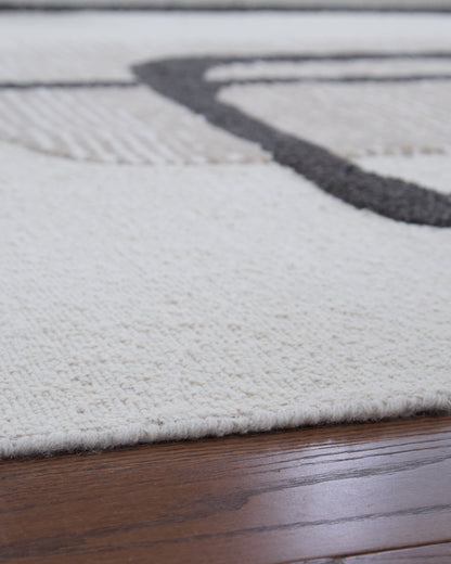 Davismour Ivory/Taupe/Charcoal Medium Rug - R407562