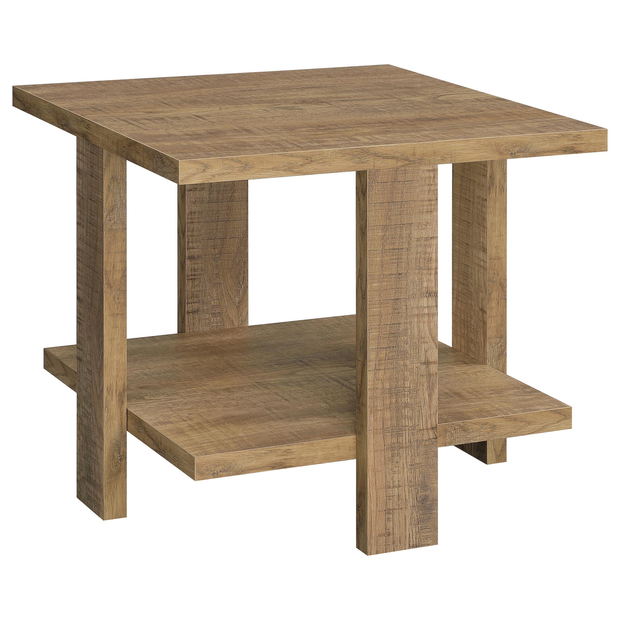Dawn 2-piece Round Coffee and End Table Set Mango Brown - 707718-S2
