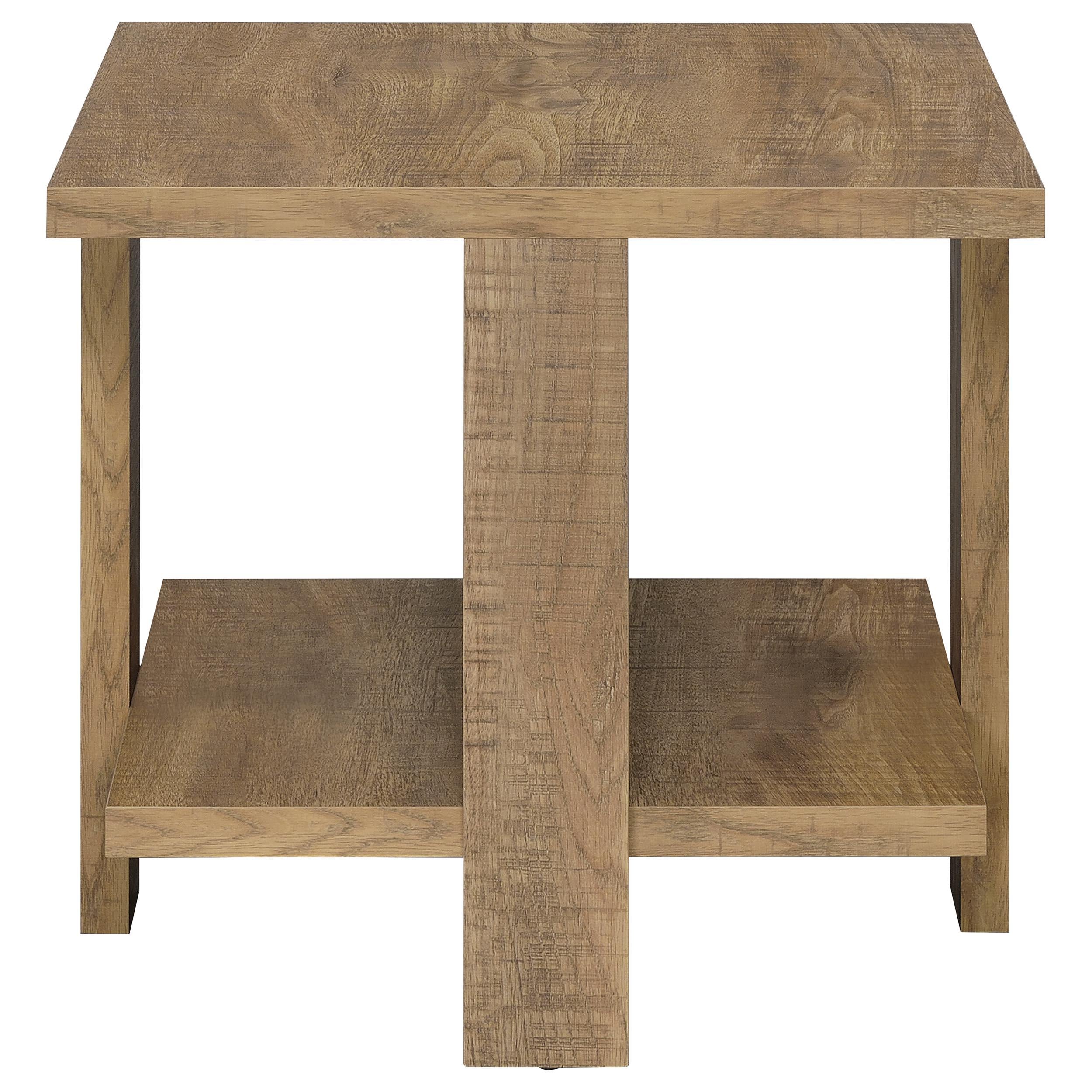 Dawn 3-piece Round Coffee and End Table Set Mango Brown - 707718-S3