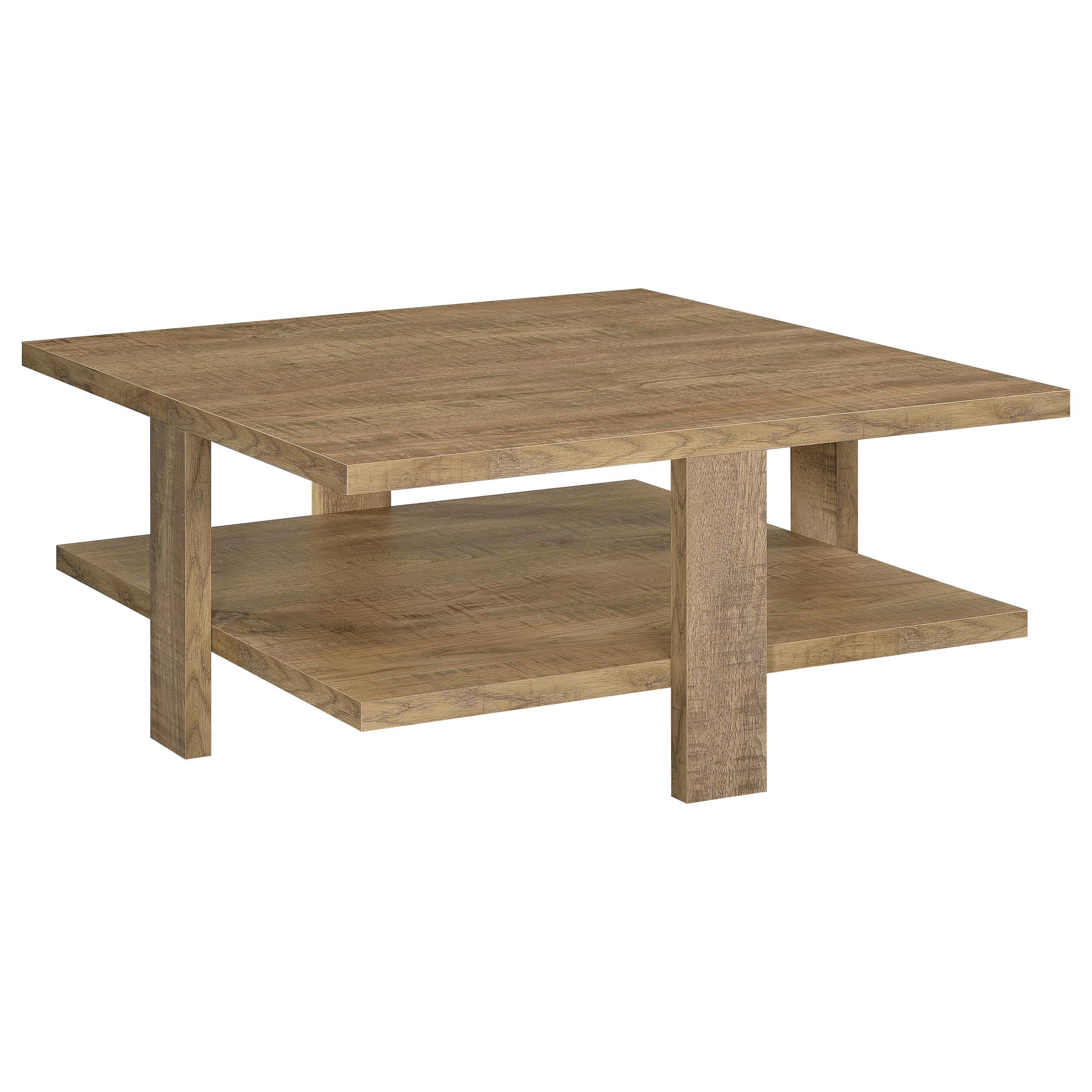 Dawn 3-piece Round Coffee and End Table Set Mango Brown - 707718-S3