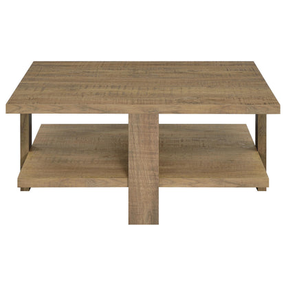 Dawn 3-piece Round Coffee and End Table Set Mango Brown - 707718-S3