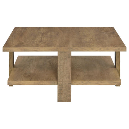 Dawn 3-piece Round Coffee and End Table Set Mango Brown - 707718-S3