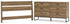 Deanlow Full Panel Headboard with Dresser in Honey - PKG017177