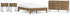 Deanlow Full Platform Bed with Dresser and 2 Nightstands in Honey - PKG017192