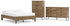 Deanlow Full Platform Bed with Dresser and Chest in Honey - PKG017196