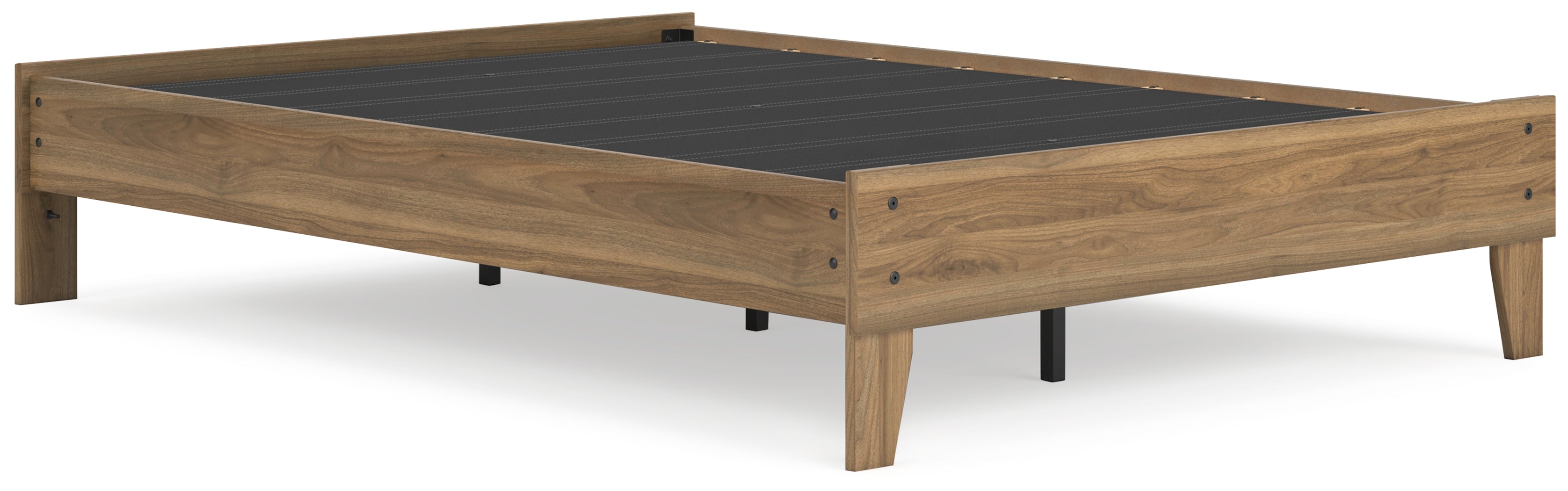 Deanlow Full Platform Bed with Dresser in Honey - PKG017191