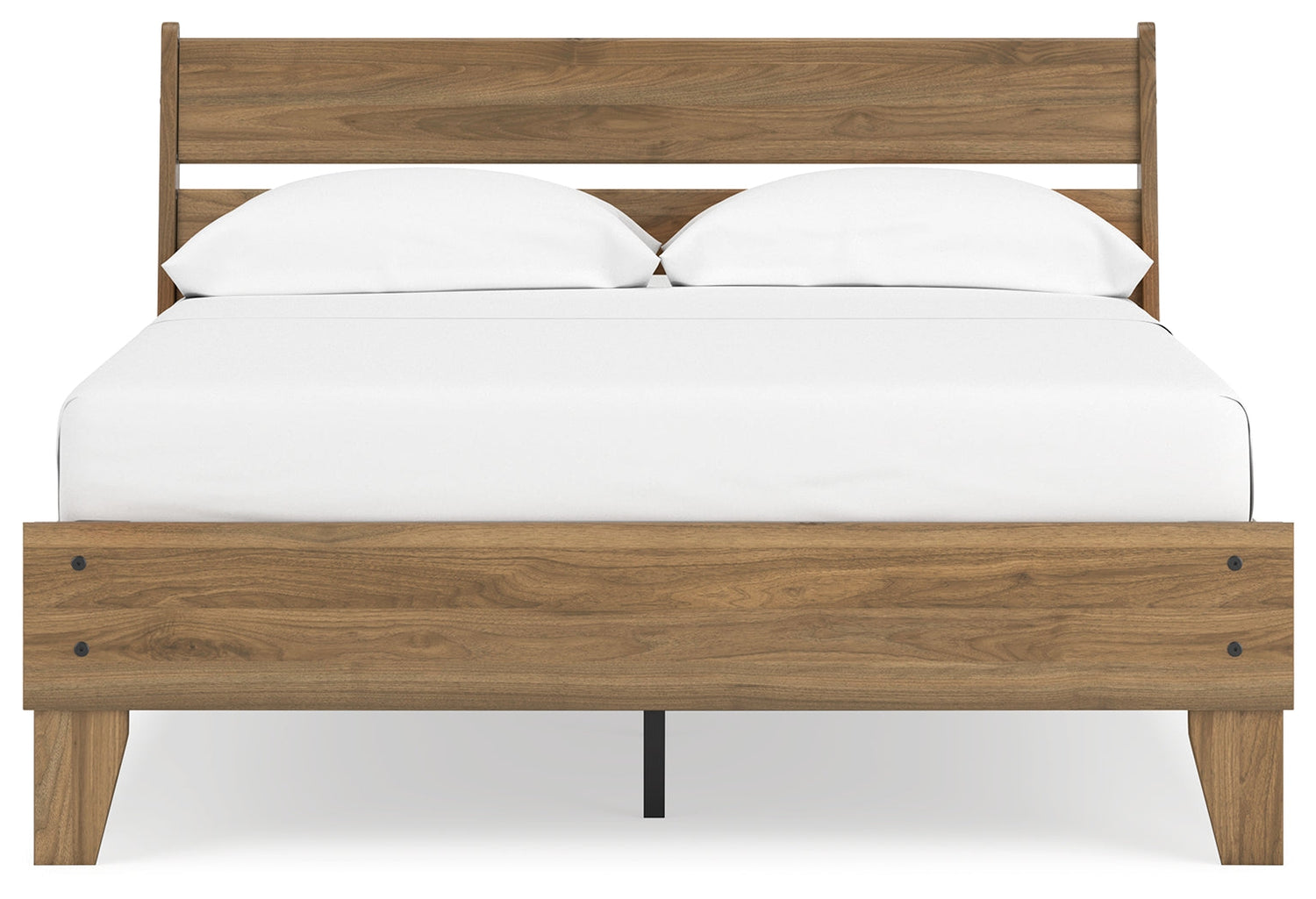 Deanlow Full Platform Panel Bed with Dresser and Chest in Honey - PKG017210