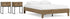 Deanlow Queen Platform Bed with 2 Nightstands in Honey - PKG017270