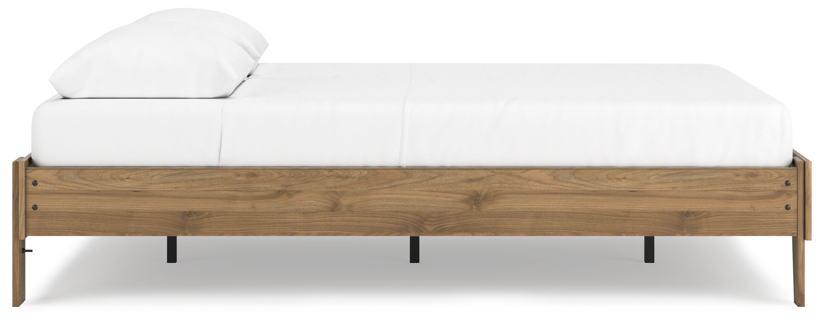 Deanlow Queen Platform Bed with Dresser and 2 Nightstands in Honey - PKG017269
