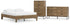Deanlow Queen Platform Bed with Dresser and Chest in Honey - PKG017273