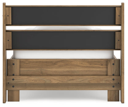 Deanlow Twin Panel Headboard with Dresser and Chest in Honey - PKG017175
