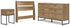 Deanlow Twin Panel Headboard with Dresser and Nightstand in Honey - PKG017174