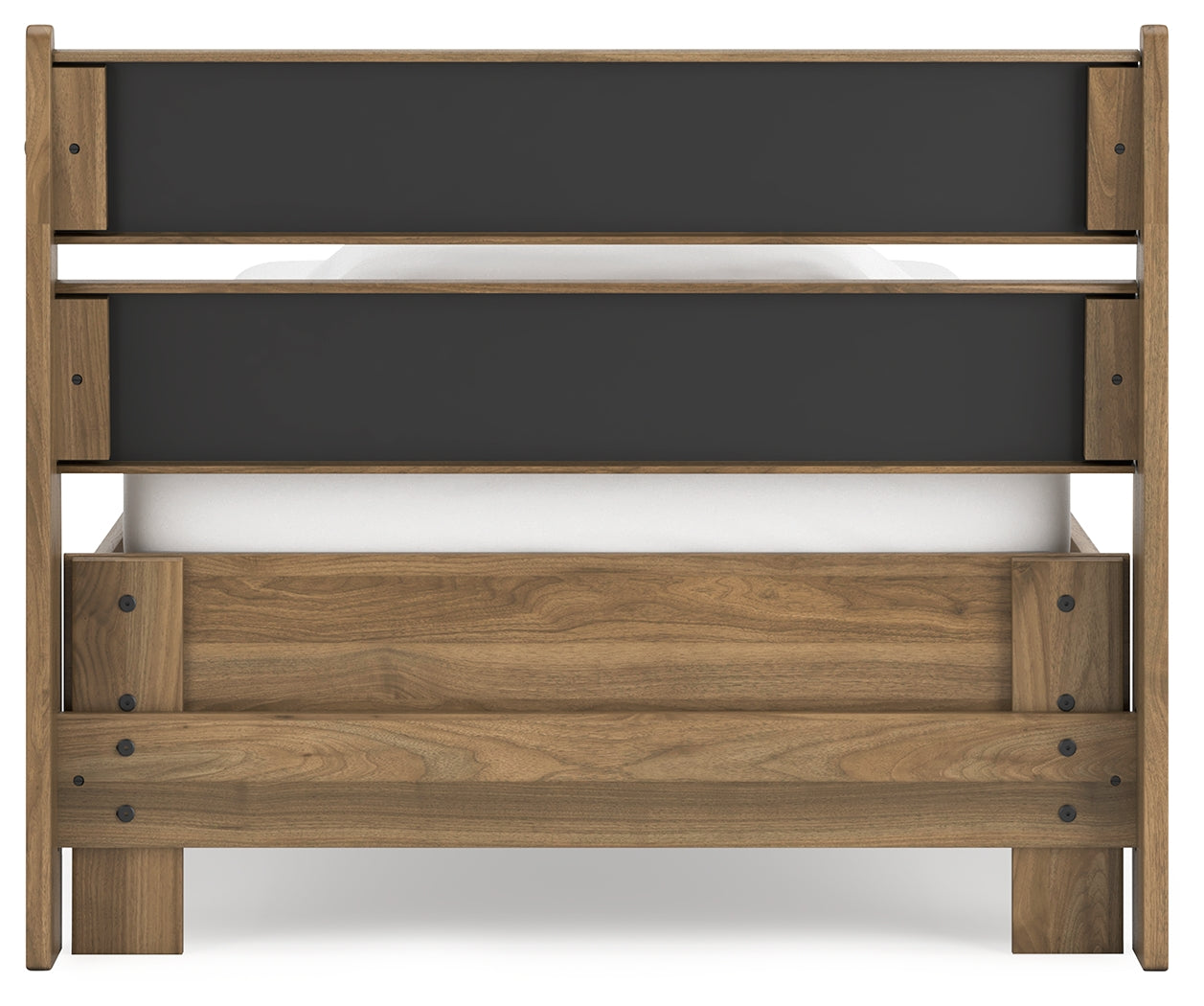 Deanlow Twin Panel Headboard with Dresser, Chest and 2 Nightstands in Honey - PKG017173